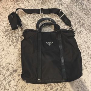 Prada Black Nylon Shoulder Bag